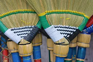 Filipino Prints: Colorful brooms, Philippines