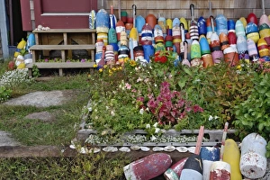 Rockport Prints: Colorful buoys, Rockport, Cape Ann, Massachusetts