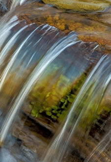 Images Dated 8th August 2016: Colorful cascade on Oberlin Creek in Glacier National Park, Montana, USA