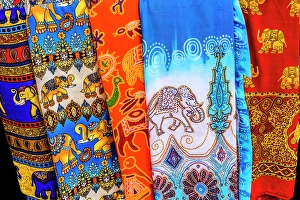 Fabric Prints: Colorful elephant pants souvenir