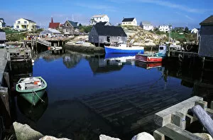 Images Dated 3rd September 2003: Colorful fishing town of Peggys Cove in Nova Scotia, Canada