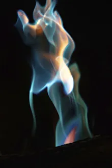 Abstract Prints: Colorful flames