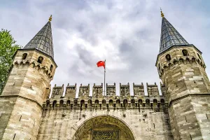 Istanbul Prints: Colorful gate Topkapi Palace, Sultanahmet Square