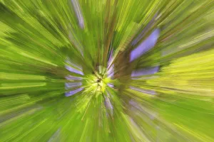 Colorful glass with blurred motion effect