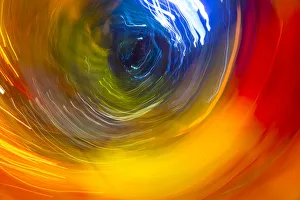 Images Dated 9th April 2016: Colorful glass with blurred motion effect