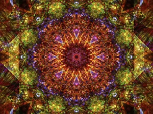 Images Dated 21st October 2019: Colorful kaleidoscope