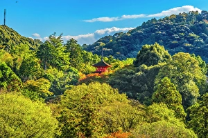 Images Dated 3rd June 2024: Colorful Koyasu Pagoda, Kiyomizu Buddhist Temple