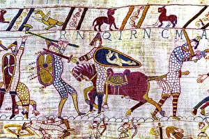 England Prints: Colorful Medieval Bayeux tapestry