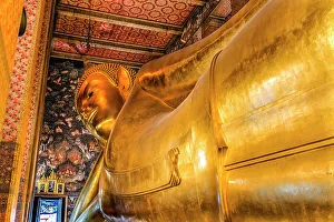 Pavilion Prints: Colorful Reclining Buddha front door