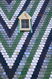 Shingle Prints: Colorful roof of Stephens Cathedral, Vienna, Austria