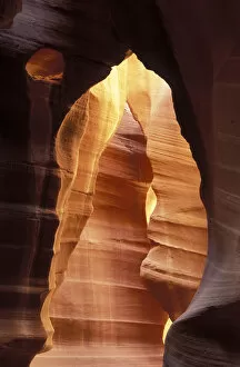 Colorful sandstone in Antelope Canyon near Page, AZ