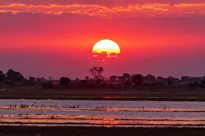 Kasane Prints: A colorful sunset along the banks of the Chobe River