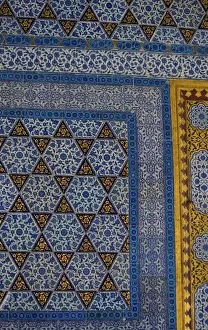 Images Dated 29th September 2005: Colorful Tile work in the Topkapi Palace, Istanbul Turkey