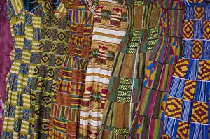 Choice Prints: Colorful West African dresses, Accra Textile and Handicraft Market, Accra, Ghana