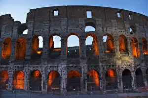 Italy Collection: Colosseum Colosseum Evening Details Rome Italy Built by Vespacian Resubmit--In