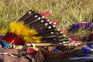 Native American Prints: Commemoration of battle site by the Nexz perce tribe at Big Hole National Battlefield
