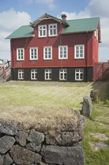 Southernmost Prints: Community center of the village of Vik, Icelands southernmost settlement