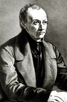 Philosopher Prints: Comte, Auguste (Montpellier, 1798-ParIs, 1857). French philosopher and sociologist
