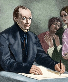 Contemporary Age Prints: COMTE, Auguste (Montpellier, 1798-Pars, 1857). French philosopher and sociologist
