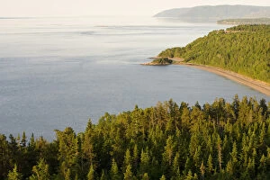 The confluence of the Saguenay and St. Lawrence rivers in the Parc du Saguenay in