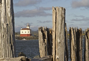 Nostalgia Prints: Coquille river lighthouse, Bandon, Oregon
