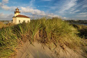 Pacific Coast Prints: Coquille River Lighthouse in Bandon, Oregon, USA