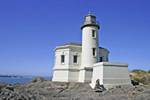 Images Dated 1st January 1980: Coquille River Lighthouse in Bullards Beach State Park near Bandon Oregon
