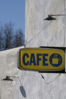 Coffee Prints: Corona, New Mexico, United States. Old diner and cafe