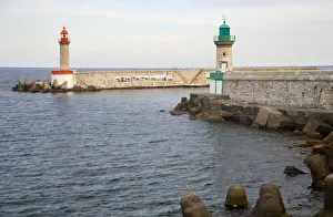Infrastructure Prints: Corsica. France. Europe. Harbor entrance at Old Port in Bastia