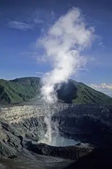 Crater Prints: Costa Rica, Poas crater, Volcan Poas National Park
