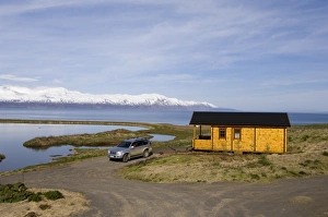 Cottage Prints: Cottage, Skjalfandi bay, Husavik, Iceland