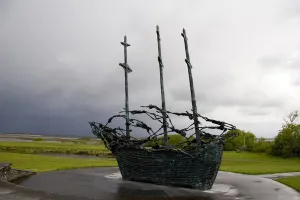 Images Dated 23rd May 2006: County Mayo, Ireland. The National Famine Memorial, in the shadow of Croagh Patrick