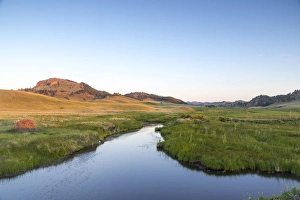Blaine County Prints: Cow Creek in the Bears Paw mountains in Blaine County, Montana, USA