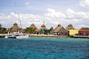 Cozumel Prints: Cozumel, Mexico. The port area of Cozumel. This is a common path for those doing
