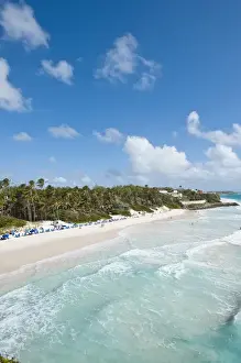 West Indies Prints: Crane Beach at Crane Beach Resort Barbados, Caribbean