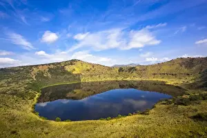 Crater Prints: The Crater Area in Queen Elizabeth National Park Lake Kitagota an explosion crater