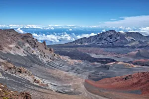 Crater Prints: Crater, Haleakala, Maui, Hawaii, USA