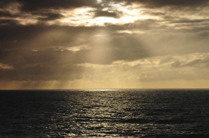 Sun Ray Prints: Crepuscular Rays, Depoe Bay, Oregon, USA