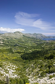Dubrovnik Prints: Croatia-Bosnian Frontier at BRGAT. Mountain Frontier with Bosnia and BRGAT village