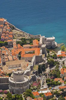 Skyline Prints: Croatia, Dubrovnik, a historic walled city and UNESCO World Heritage Site