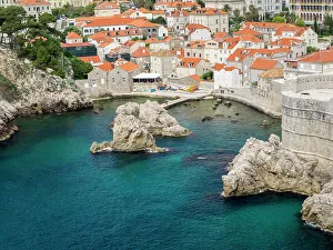 Cove Prints: Croatia, Dubrovnik. The sheltered cove and northern seaward approaching on the Dalmatian Coast