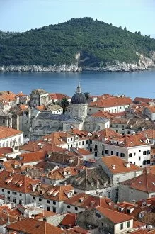 Images Dated 3rd October 2004: Croatia, Dubrovnik, view of Old Town from city wall