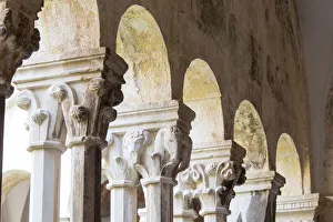Architecture Collection: Croatia, Dubrovnik. Walled old city, Franciscan Church and Monastery cloister