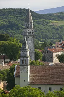 Images Dated 31st May 2007: CROATIA, Istria, PAZIN. Town Churches / Morning