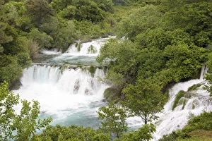 Croatia. Krka National Park waterfalls and cascades, UNESCO World Heritage Site Croatia. Krka National Park waterfalls and cascades, UNESCO World Heritage Site