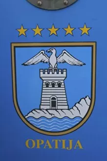 Croatia, Opatija, town crest