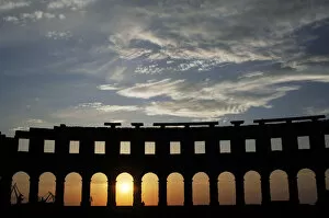 Images Dated 31st August 2007: CROATIA. Roman Amphitheater. Built in the first century A.D. Declared a World Heritage