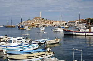 Images Dated 2nd September 2007: CROATIA. ROVINJ. General view with St. Euphemia Church. Istrian Peninsula