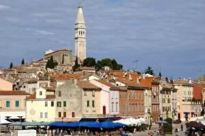 Images Dated 2nd September 2007: Croatia. Rovinj. General view with St. Euphemia Church. Istrian Peninsula