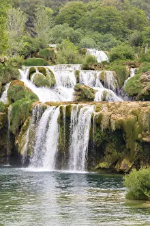Croatia. Skradinski buk swimming area of Krka National Park